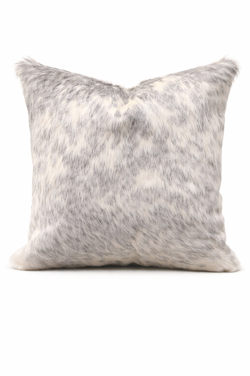 Cowhide & Suede Fringe Cushion