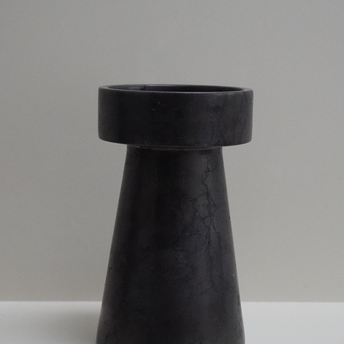 Black Marble Candle Holder Set
